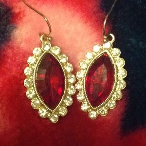 Red stylish earrings!!!